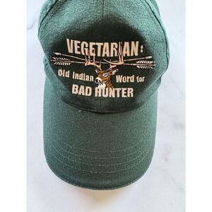 Vegetarian old Indian word for bad hunter comedy funny green men’s cotton deer h